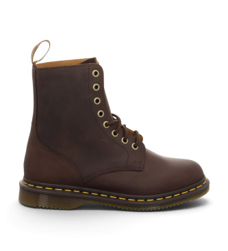 Dr Martens unisex Botas de Piel Daphny 8i marrón