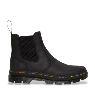 Dr Martens para hombre. 26002001 Botines de piel Embury Black Wyoming negro (42), Plano, Ninguno, Casual