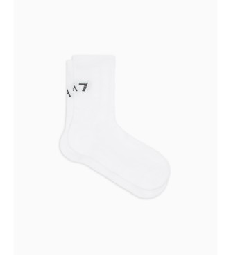 EA7 unisex. 7X000579_AF22658 Running Crusher Strumpor vit (XXL), Casual, Raffia