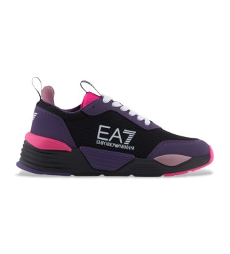 EA7 unisex para niños. 7Y000006_AF11987 Zapatillas Ace Runner K lila (32), Plano, Cordones, Casual, moda infantil