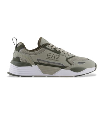 EA7 unisex. 7X000308_AF18447 Zapatillas Ace Runner New verde (40 2/3), Tela, Plano, Cordones, Casual