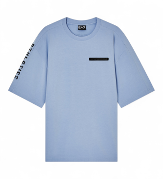 EA7 para hombre. 7M001584_AF20821 Camiseta Athletic Mix azul (S), Casual, Algodón, Manga corta