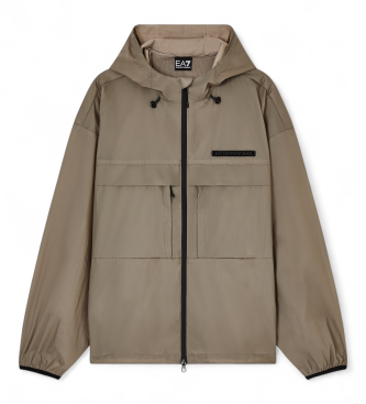 EA7 para hombre. 7M001594_AF21031 Anorak Athletic Mix verde (L), Casual, Poliéster, Poliamida