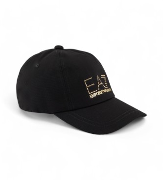 EA7 para mujer. 7W000327_AF13009 Gorra Baseball negro (OSFA), Casual, Algodón