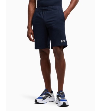 EA7 para hombre. 8NPS65_PJVRZ Bermuda Core Identity marino (S), Casual, Deportivo, Algodón, Multideporte