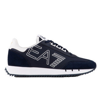 Ea7 Black, White X8x101_xk257 Zapatillas Black&White Vintage Marino (40), Plano, Cordones, Casual Talla 40