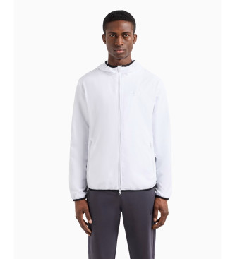 EA7 para hombre. 8NPB22_PNGRZ Chaqueta bomber blanco (XL), Casual, Poliéster