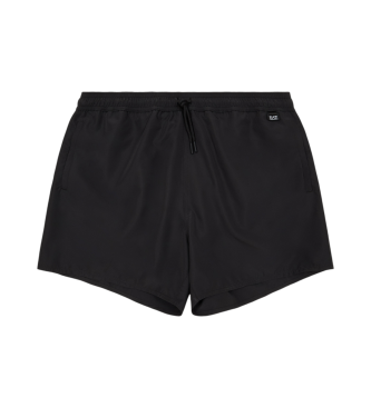 EA7voor mannen. 7M000510_AF13019 Halflang zwempak met zwart logo (XS), Strandkleding, Polyester