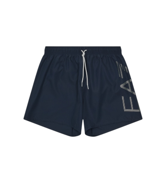 EA7 para hombre. 7M000550_AF14497 Bañador Maxilogo marino (3XL), Beachwear, Poliéster