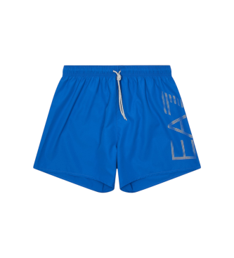 EA7 para hombre. 7M000550_AF14497 Bañador Maxilogo azul (3XL), Beachwear, Poliéster