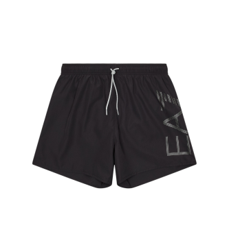 EA7 para hombre. 7M000550_AF14497 Bañador Maxilogo negro (XXL), Beachwear, Poliéster