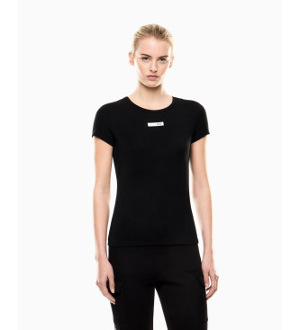 EA7 para mujer. 7W000673_AF12945 Camiseta Natural Ventus7 negro (XXL), Casual, Poliéster, Manga corta