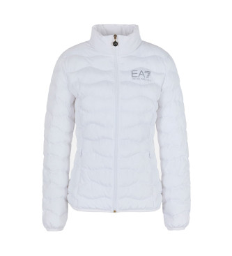 EA7 para mujer. 8NTB21_TNF8Z Chaqueta de plumas plegable Core blanco (S), Casual, Poliéster, Manga larga