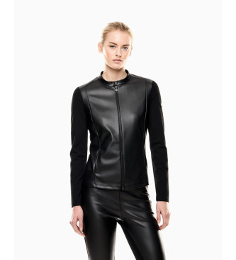 EA7 para mujer. 7W000451_AF16010 Chaqueta Train Winter Mix negro (S), Casual, Poliéster