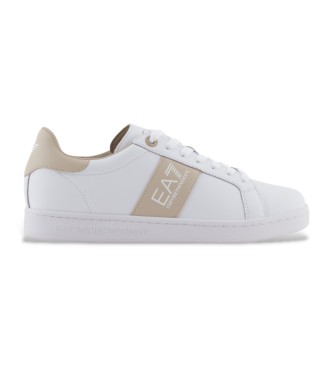 EA7 unisex. 7X000332_AF10848 Zapatillas de Piel Classic blanco (38 2/3), Plano, Cordones, Casual