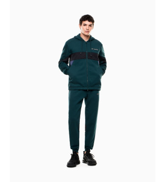 EA7 para hombre. 7M000940_AF10377 Chándal Athletic Colour Block verde (3XL), Casual, Deportivo, Algodón, Multideporte