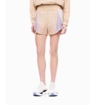 EA7 för kvinnor. 7W001012_AF20849 Beige shorts i nylon (XXL), Deportivo, Kort ärm