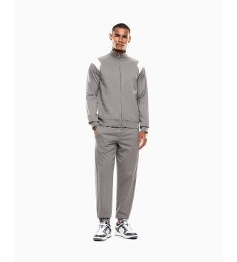 EA7 para hombre. 7M001281_AF12681 Chándal Core Identity gris (L), Casual, Deportivo, Algodón, Manga larga