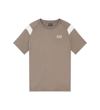EA7 para hombre. 7M001624_AF10375 Camiseta Core Identity taupe (L), Casual, Algodón, Manga corta