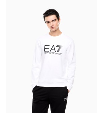 EA7 para hombre. 7M002278_AF22266 Sudadera Core Identity blanco (L), Casual, Algodón, Manga corta