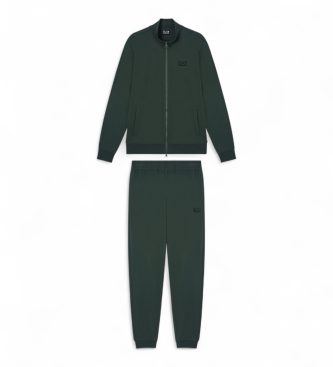 EA7 para hombre. 8NPV60_PJVRZ Conjunto Core Identity Cilantro (S), Azul, Casual, Deportivo, Algodón, Sportswear, Multideporte, Manga larga