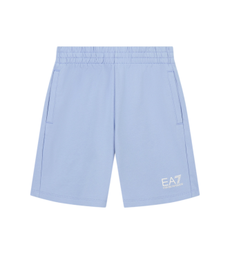 EA7 för pojkar. 7B000026_AF10380 Bermudas Core Identity Boy i blå bomull (10Años= 142cm), Casual, barnmode