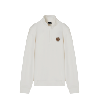 EA7 för män. 7X000457_AF12660 Sweatshirt Modern benvit (XXL), Casual, Bomull