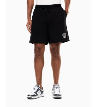 EA7 för män. 7X000458_AF12660 Shorts Core svart (L), Casual, Bomull