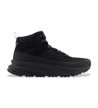 EA7 unisex. 7X000299_AF18450 Zapatillas Crusher Sonic Boot negro (45 1/3), Plano, Cordones, Casual