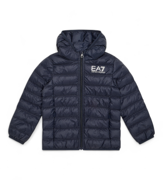 EA7 para niño. 7B000035_AF12477 Chaqueta acolchada Down marino (14 años= 164/166 cm), Negro, Casual, Poliamida, Manga larga, Nylon reciclado