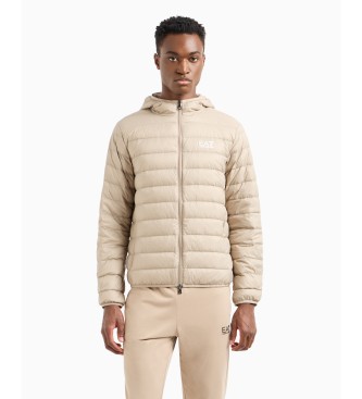 EA7 para hombre. 8NPB24_PNGPZ Chaqueta de plumas plegable beige (XL), Casual, Poliéster