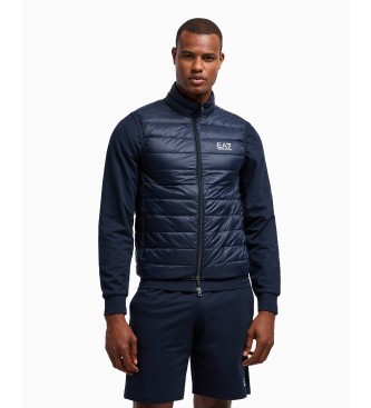 EA7 para homem. 8NPQ06_PNGPZ Colete dobrável Core Identity azul-marinho (XXL), Casual, Poliamida