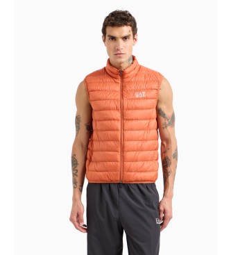 EA7 para hombre. 8NPQ06_PNGPZ Chaleco plegable Core Identity naranja (M), Casual, Poliamida