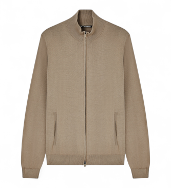 EA7 para hombre. 7M000542_AF14755 Chaqueta Golf Pro Marrón (XS), Deportivo, Algodón, Sportswear, Clásico