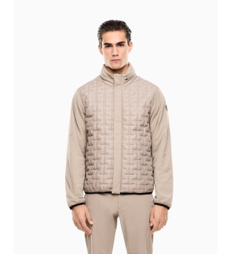 EA7 para hombre. 7M001295_AF21441 Chaqueta Golf Pro Beige (S), Negro, Casual, Deportivo, Sportswear, Poliéster