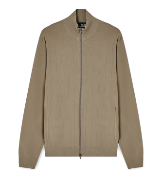 EA7 para hombre. 7M001701_AF22502 Jersey Golf Pro marrón (XL), Casual, Poliéster, Manga larga