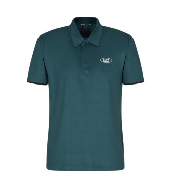 EA7 para hombre. 7M000866_AF13755 Polo Golf Pro St verde (XXL), Casual, Deportivo, Poliéster, Manga corta