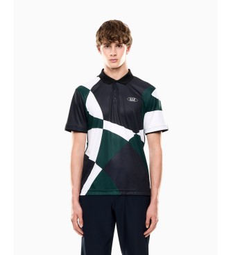 EA7 para hombre. 7M000869_AF17784 Polo Ventus7 Golf Pro marino, verde (XS), Casual, Poliéster, Manga corta