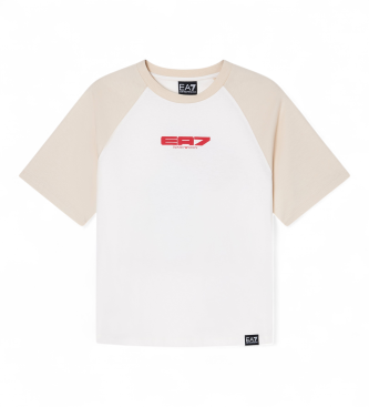 EA7 para niño. 7B000287_AF13244 Camiseta Graphic Series Boy blanco (16Años= 118cm), Casual, Algodón, Manga corta, moda infantil