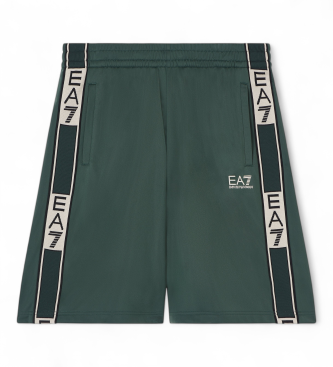 EA7 para hombre. 7M002319_AF12449 Pantalones Cortos Graphic Series M Verde (L), Casual, Deportivo, Sportswear, Multideporte, Poliéster