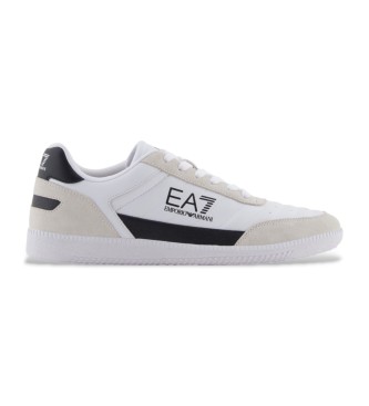 EA7 unisex. 7X000406_AF19827 Zapatillas de Piel Heritage blanco (37 1/3), Plano, Cordones, Casual