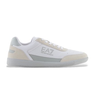 EA7 unisex. 7X000406_AF19827 Zapatillas de Piel Heritage blanco (39 1/3), Plano, Cordones, Casual