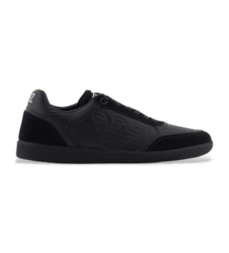 EA7 unisex. 7X000405_AF19826 Zapatillas de Piel Heritage Eagle negro (42), Plano, Cordones, Casual