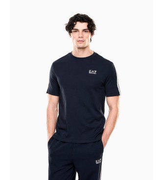 EA7 para hombre. 7M001861_AF12503 Camiseta Italian Spirit marino (L), Casual, Algodón, Manga corta