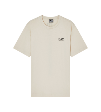 EA7 para hombre. 7M000567_AF10375 Camiseta Logo Series beige (S), Casual, Algodón, Manga corta