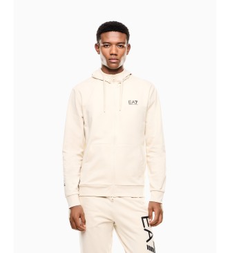 EA7 para hombre. 7M000568_AF13512 Sudadera Logo Series blanco (S), Casual, Deportivo, Algodón, Sportswear, Multideporte