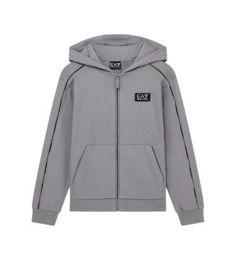 EA7 para niño. 7B000253_AF16591 Sudadera Logo gris (16Años= 168cm), Casual, Algodón, moda infantil
