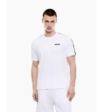 Ea7 Homem Natural Para 7M001476_af10375 T-Shirt Individual Logo Series Branca (Xxl), Branco, Casual, Algodão, Manga Curta