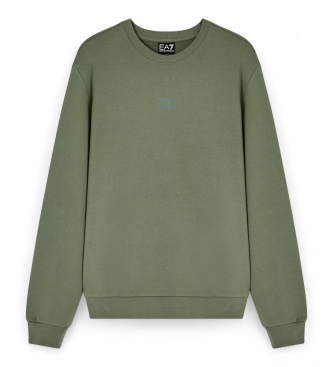EA7 para hombre. 7M001489_AF17787 Sudadera Logo Series verde (L), Deportivo, Algodón, Sportswear, Clásico, Multideporte, Manga corta
