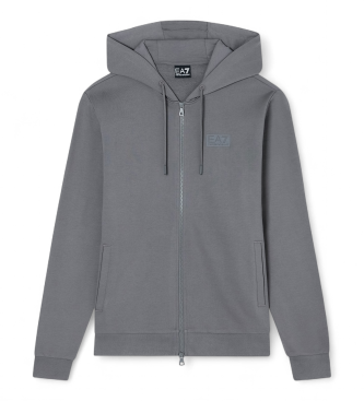 EA7 para hombre. 7M001490_AF17787 Sudadera Logo Series gris (3XL), Casual, Deportivo, Algodón, Sportswear, Multideporte